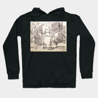 City Hall New York in Spring Snow Hoodie